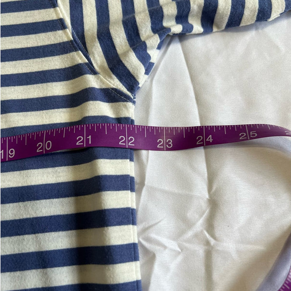 Cutter & Buck Dri-Release Blue and White Striped Short Sleeve Polo, Size M - Picture 8 of 10